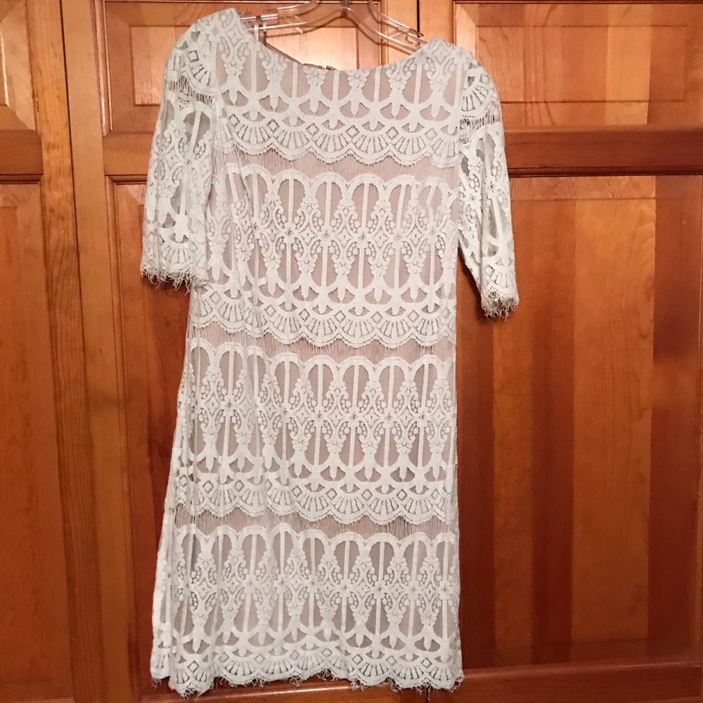 illusion lace dress